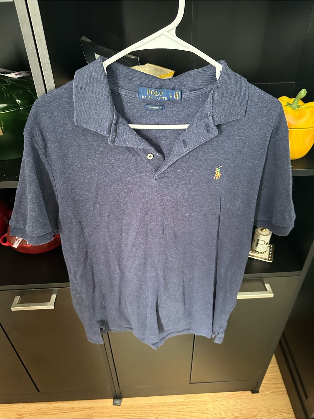 Polo by Ralph Lauren Men's Navy Short-Sleeve Polo with Embroidered Pony